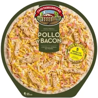 Pizza de Pollo y Bacon Casa Tarradellas 410 Gr.
