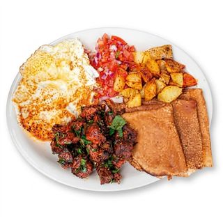 Anjera Breakfast Combo
