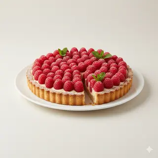 Posni tart sa malinama