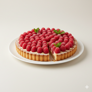 Posni tart sa malinama