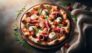 Pizza Crudo e bufala