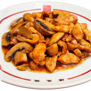 #44 Wok pollo con champiñones