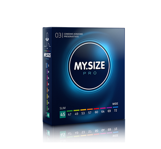 MY.SIZE PRO პრეზერვატივი (3 ცალი) ზომა 45