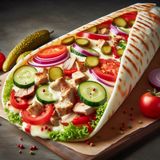 Шаурма "Мiкс" з сиром, куркою та телятиною, 560 г