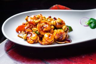 Gambas Con Salsa Gon Bao