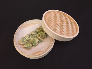 Jiaozi ze szpinakiem i serem #11