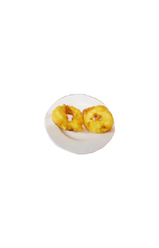 Piña frita con miel
