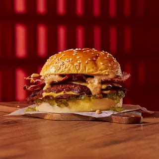 Smash Burger Doble Cheese Bacon + patatas fritas