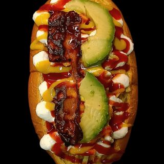 Perro caliente especial. 