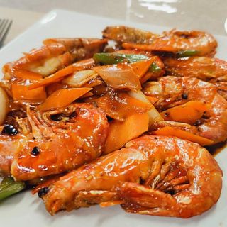 Gambones Con Picante En Parrilla