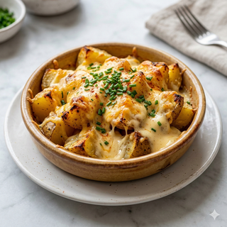 Patatas Con Queso Al Horno