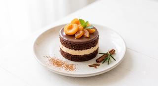 Torta cioccolato e albicocche