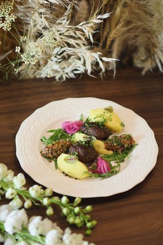 Картофельное пюре с котлетой  