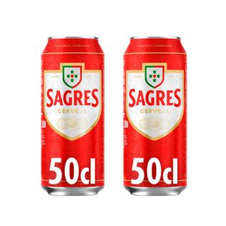 Promoção 2 Cervejas Com Álcool Sagres Lata 50 cl