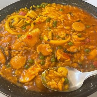 Paella De Mariscos Sin Cáscara