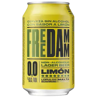 Free Damm Limón Cerveza 0,0 con limón Lata 33cl