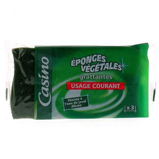 Eponge végétale grattante x3 - CASINO