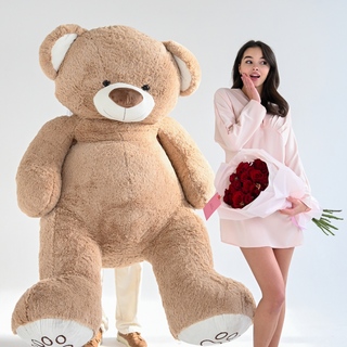 ვარდების თაიგული + 2 მეტრიანი დათუნია