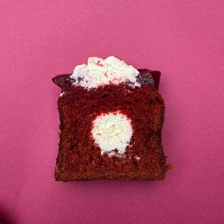 Red velvet cake slice 