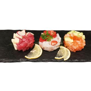 Tris di tartare di frutta
