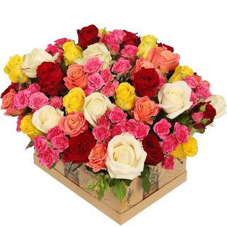 Квіти в коробці “Кадриль”  