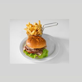 Hamburguesa rulo de cabra 