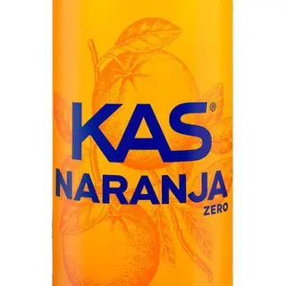KAS Naranja Zero Refresco con gas sabor Naranja sin Azúcar Lata 330ml