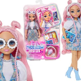 Papusa blonda, Barbie, 9 accesorii, 30cm, Roz [4203518]