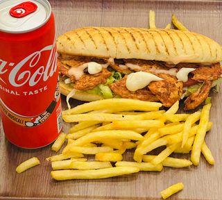 Chicken baguette Menù