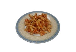 Macarrones POLLO, tomate y verduras