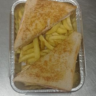 Infantil sándwich mixto patatas 