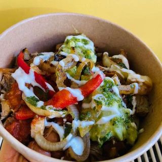 Burrito pui farfurie