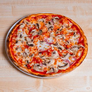 La prosciutto e funghi