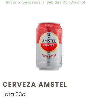 Cerveza Amstel ( Lata 33 cl )