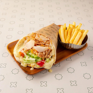 Cheese Naan Shawarma Poulet