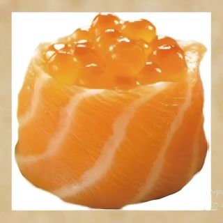 88. Gunkan salmón Tobiko (2 uds.)