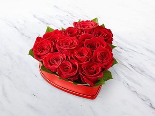 Box roses rouges