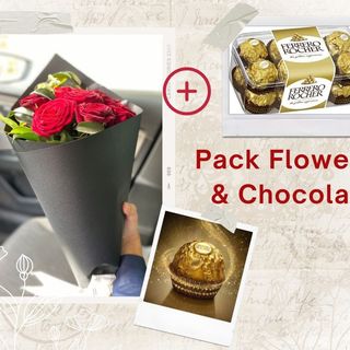 20 Fleurs Rouges + 16 Ferero