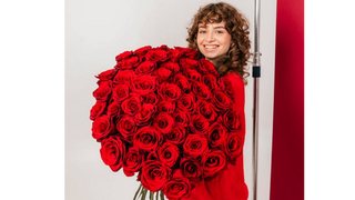 Bukiet z 25 czerwonych długich róż