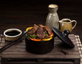 Սոբա հորթի մսով-