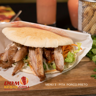 Menu 3 - Pita Porco Preto