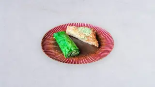 Baklawa orzechowa + pistacjowa