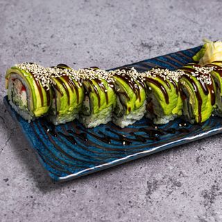 Канада рол з вугром, авокадо,  філадельфією та соусом унагі  300г