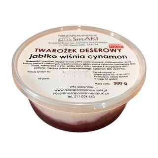 Twarożek deserowy jabłko-wiśnia-cynamon 300 g