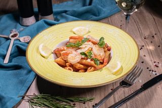 Penne Arrabbiata cu creveti