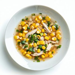 15. Zuppa con pollo e mais