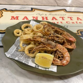 Frittura di gamberi e calamari 