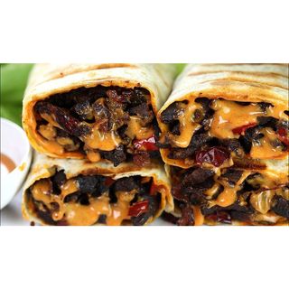 Suya Chicken Shawarma Double Sausage Extra