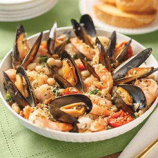 Prawns + mussels