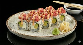 Uramaki spicy tuna